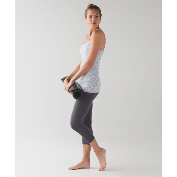Lululemon Power Y Tank Wee Are From Space Ice Grey Alpine White Size 8 - Picture 4 of 9